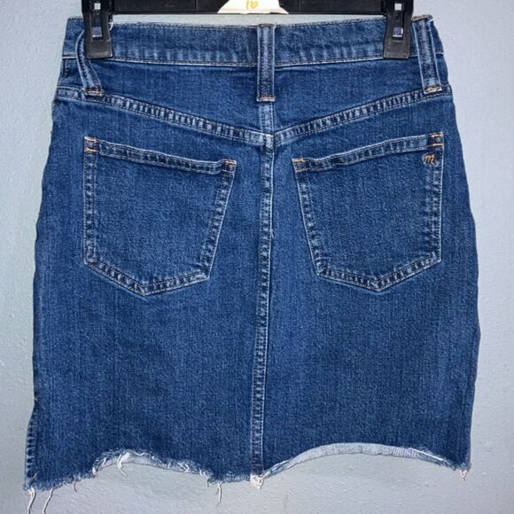 Madewell High Rise Classic Blue Denim Jeans Skirt size 25 #736 - Picture 2 of 2